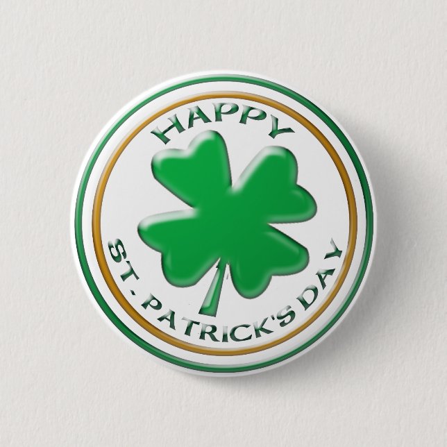 Knöpfe St. Patricks Tages Button (Vorderseite)