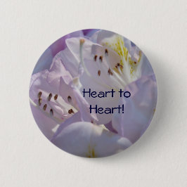 Knöpfe von Herz zu Herz Pink Rhodies Blume Button