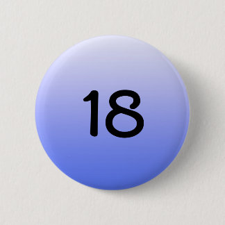 knöpfen Sie ringsum blaue Nr. achtzehn Button