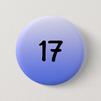 knöpfen Sie ringsum blaue Nr. siebzehn Button
