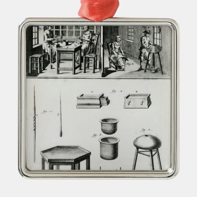 Knopfhersteller u. Spitzehersteller Ornament Aus Metall (Vorne)