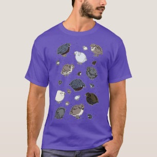 Knopfhuhn-Muster T-Shirt