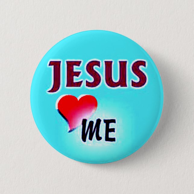 KnopfJesus Lieben ich Button (Vorderseite)