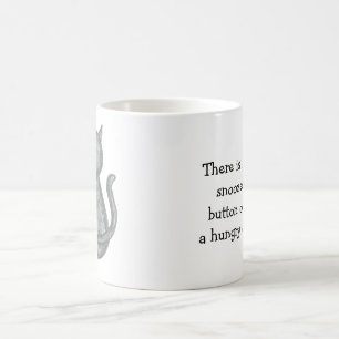 Knopfkatzenkatze-Tasse - Original-Kunstwerk Tasse