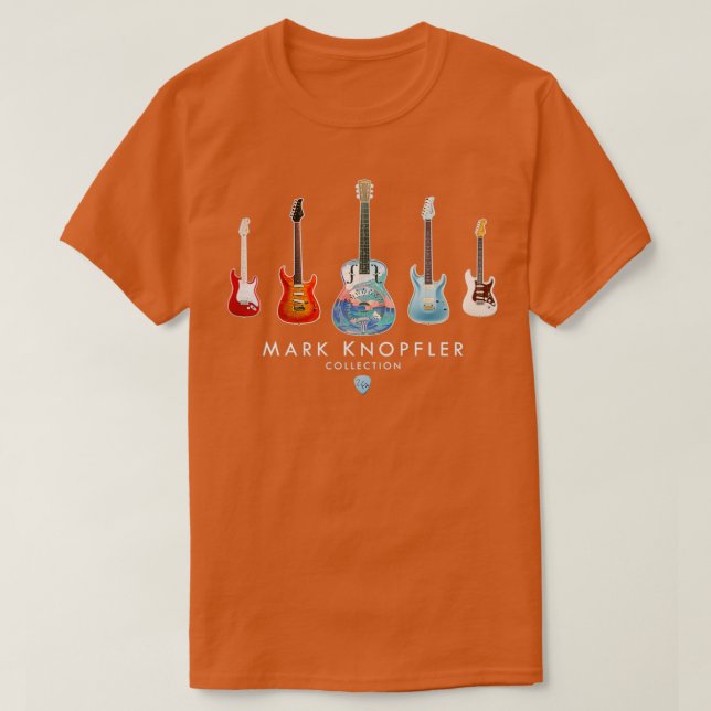 Knopfler Gitarrenkollektion T-Shirt (Design vorne)