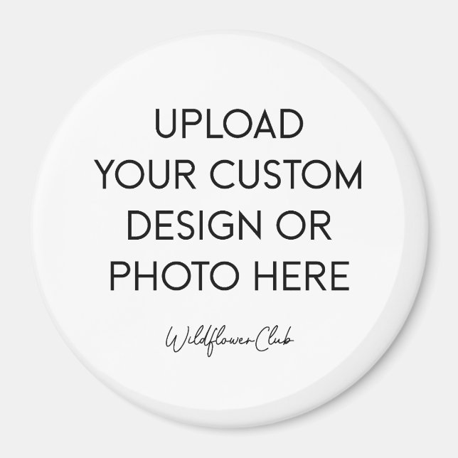 Knopfmagnet 3" groß rund magnet (Vorne)