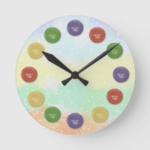 Knopfuhr Runde Wanduhr