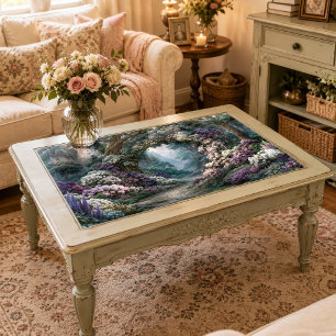 Knorriger Baumtor Verzauberter Waldpfad Decoupage Seidenpapier