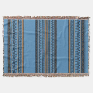Knossos Comfort: Minoan Sky Blue Woven Decke