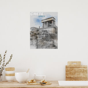 Knossos-Palast – Antike minoische Ruinen Wandkunst Poster