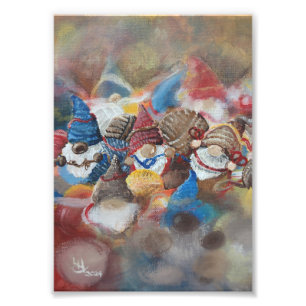 Knot Gnomes Art Print Fotodruck
