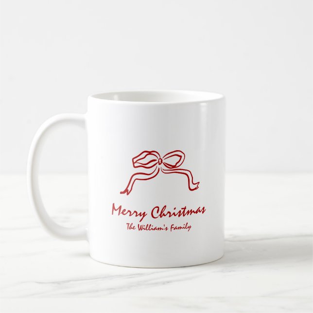 Knot Modern Christmas Kaffeetasse (Links)