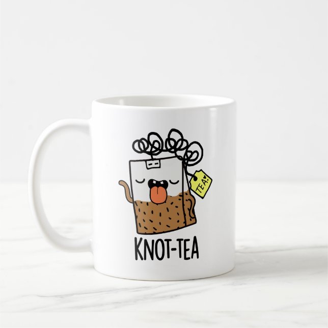 Knot-tea Funny Tea Pun Kaffeetasse (Links)