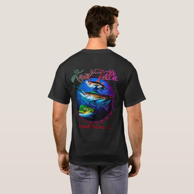 Knot Telln Charters Rip Art Logo T-Shirt (Schwarz voll)
