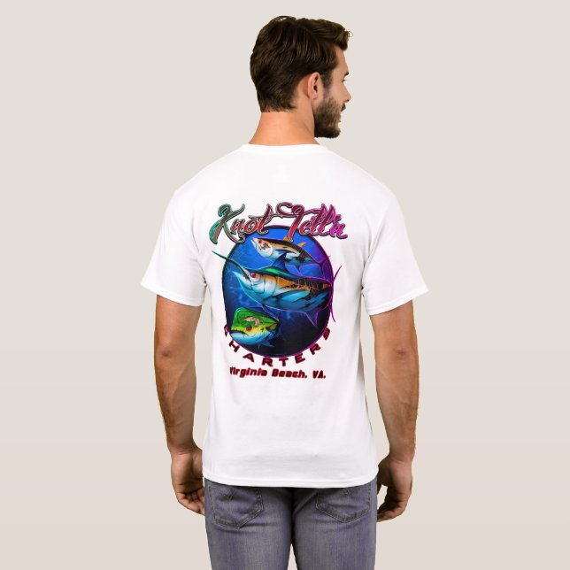 Knot Telln Charters Rip Art Logo T-Shirt (Schwarz voll)