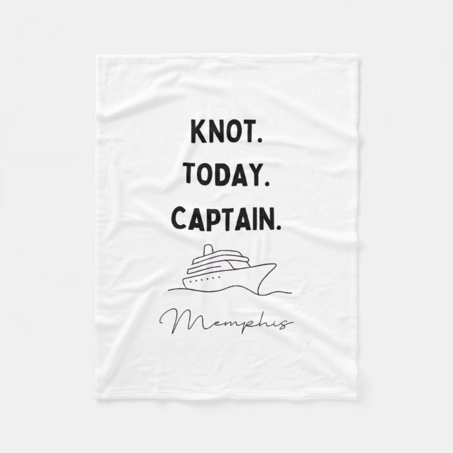 Knot Today Captain Cruise Outfit Memphis Tennessee Fleecedecke (Vorderseite)