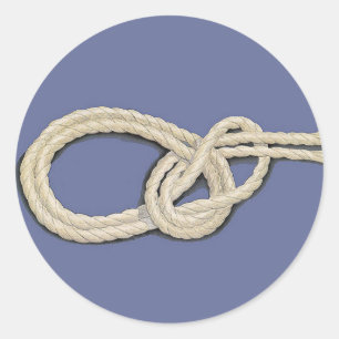 Knoten der Seeleute Runder Aufkleber