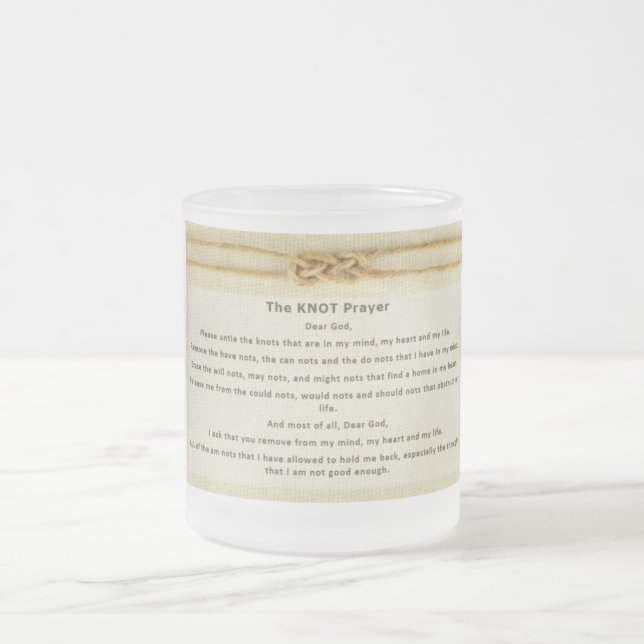 Knoten-Gebet Mattglastasse (Mittel)