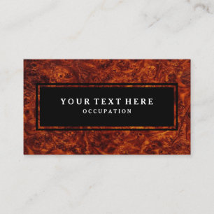 Knoten-hölzernes Muster und Ihr Text Visitenkarte