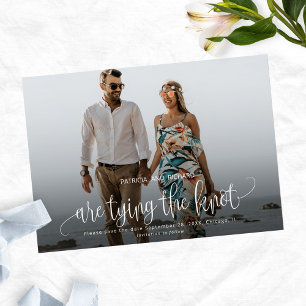 Knoten Wedding-Save-The-Date-Foto Einladung