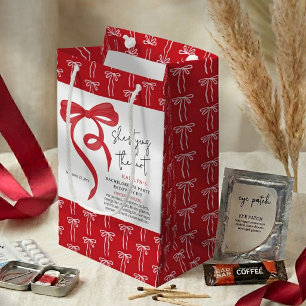 Knotenschleife Rote Kokette Schleife Junggesellinn Kleine Geschenktüte