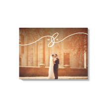 Knotted Ampersand Monogram Simple Wedding Foto
