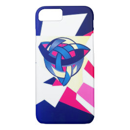 Knotted World Modern Celtic Blue iPhone 8/7 Hülle