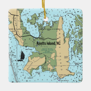 Knotts Island North Carolina Keramikornament