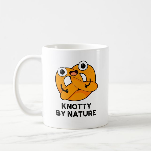 Knotty by Nature Funny Pretzel Pub Kaffeetasse (Links)