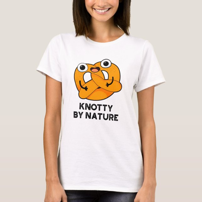 Knotty by Nature Funny Pretzel Pub T-Shirt (Vorderseite)