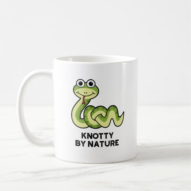 Knotty By Nature Funny Snake Pub Kaffeetasse (Links)