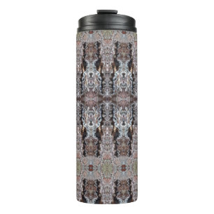 Knotty Cement Ikat Thermosbecher
