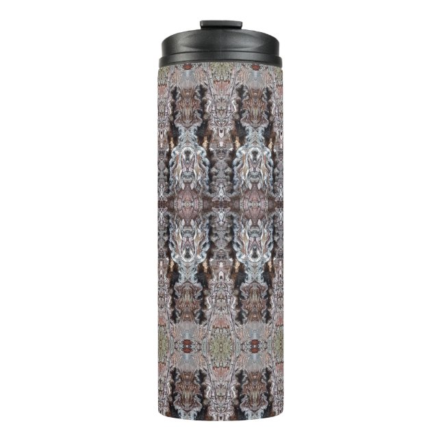 Knotty Cement Ikat Thermosbecher (Vorderseite)