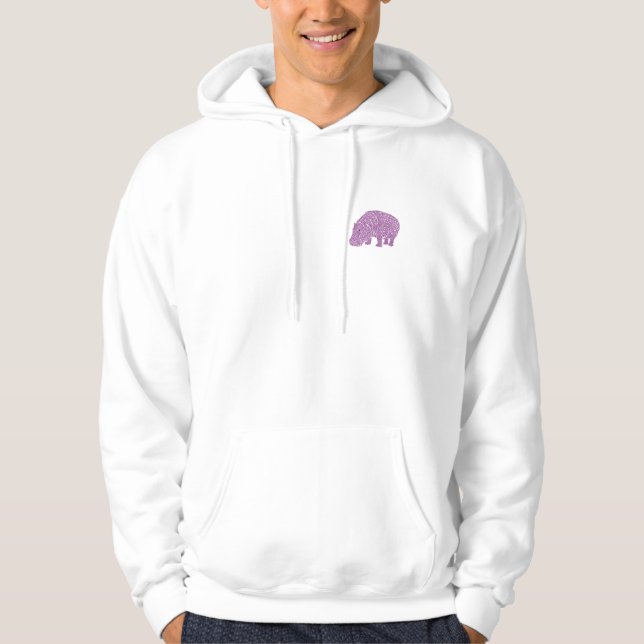 Knotty Hippo - back Hoodie (Vorderseite)