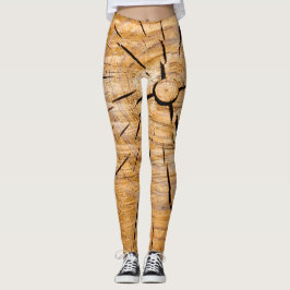 Knotty Wood Slice of Life Leggings