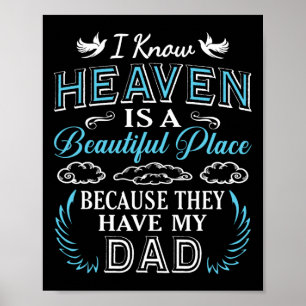 Know-Himmel Vater im Himmel Vermisster Vater Gesch Poster