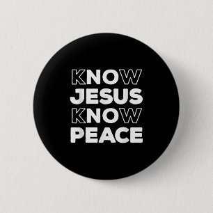 Know Jesus kennen den Christlichen Glauben Kirche Button