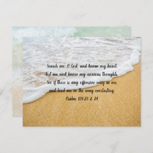 Know My Heart Scripture Encourture Postcard Postkarte