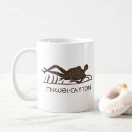Know Thyself Memento Mori Mosaic Kaffeetasse