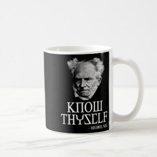 Know Thyself Sokrates Descartes Schopenhauer Philo Kaffeetasse