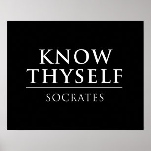 Know Thyself - Sokrates Poster
