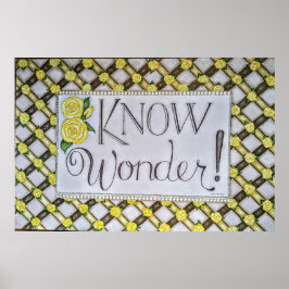 Know Wonder! - Wandkunst Poster