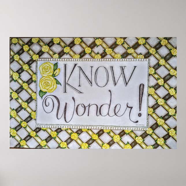 Know Wonder! - Wandkunst Poster (Vorne)
