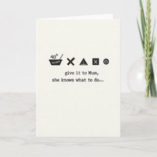 Knowing Mums Advice Card Karte