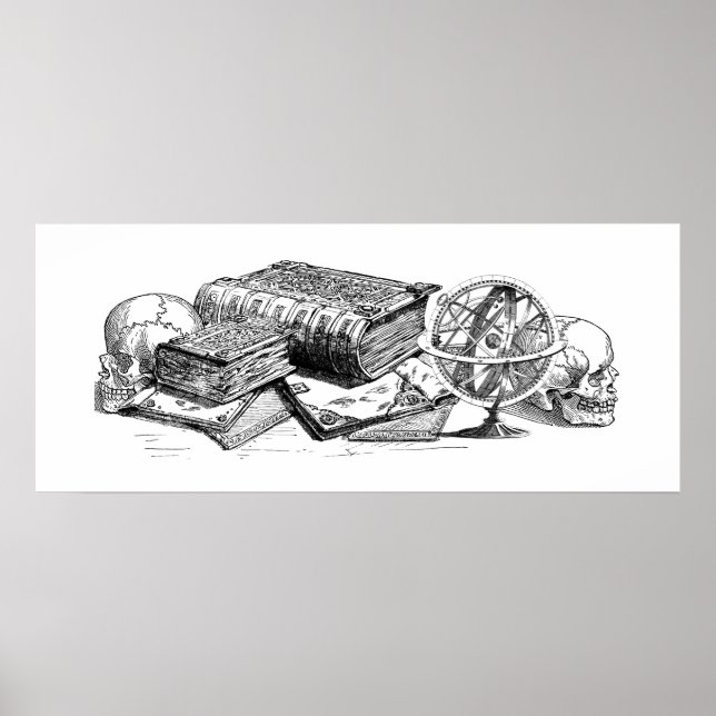 Knowledge and Death Print Poster (Vorne)