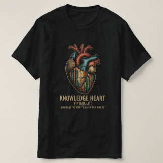 Knowledge Heart Vintage Literarisches T-Shirt | An