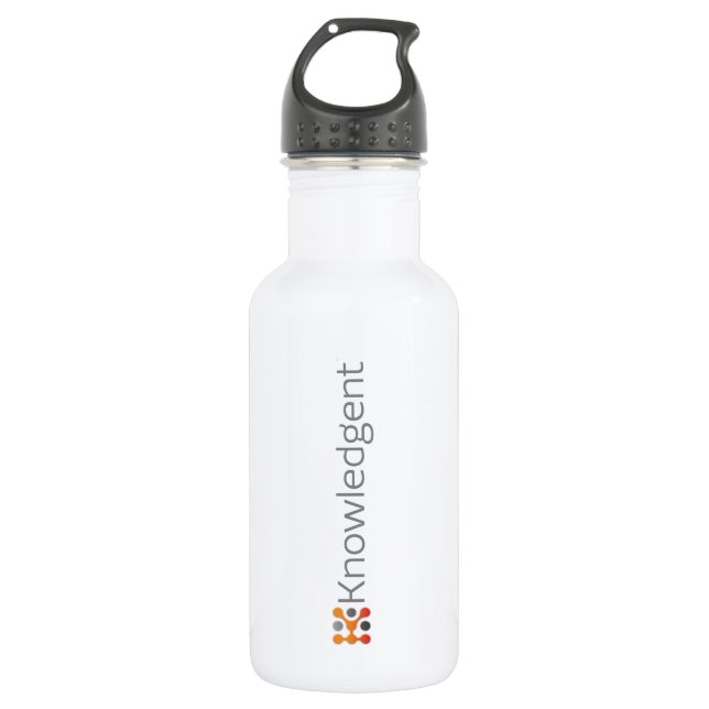 Knowledgent 18oz Wasser-Flasche Trinkflasche (Vorderseite)
