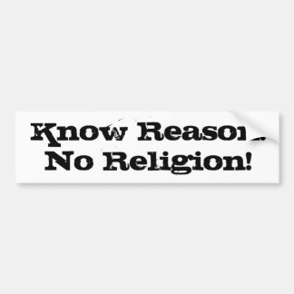 knowreason_noreligion Autoaufkleber
