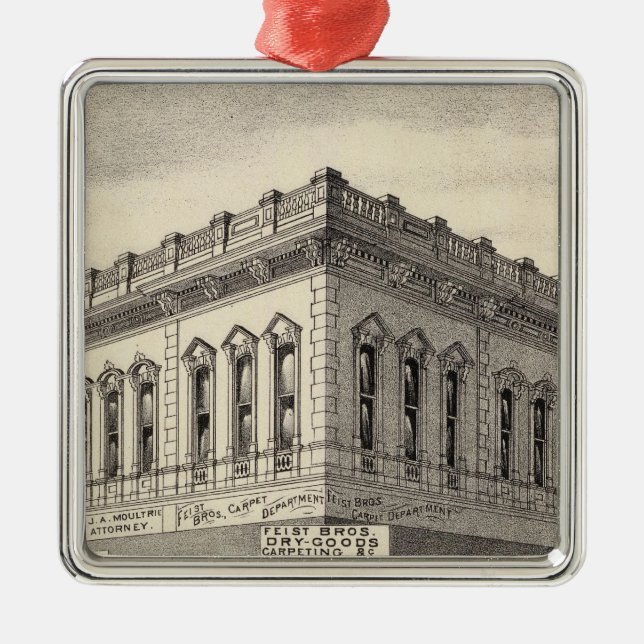 Knox Block, San Jose Silbernes Ornament (Vorne)
