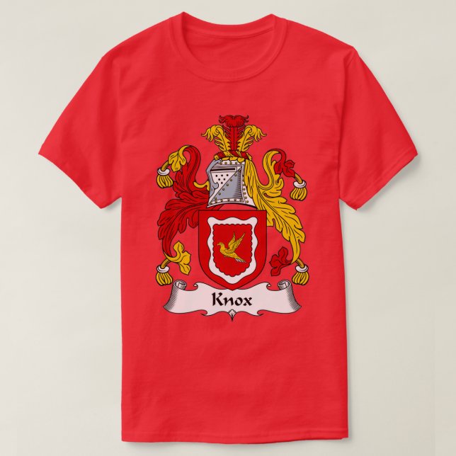 Knox Coat of Arms Knox Familienwappen T-Shirt (Design vorne)